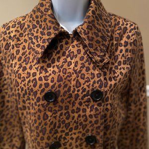 LRL Lauren Jeans CO Ralph Lauren Leopard Jacket
